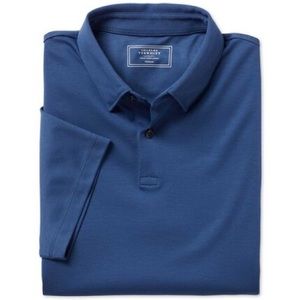 Charles Tyrwhitt Smart Jersey Polo - Blue